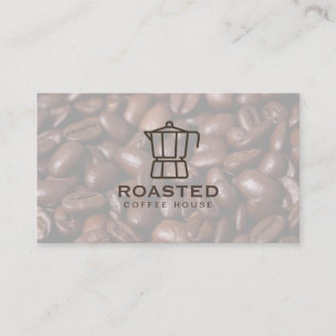 Carte De Visite Café Pot Café Fèves