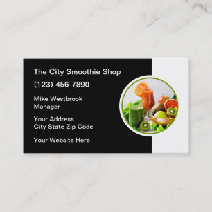 Carte De Visite Café Smoothie