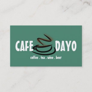 Carte De Visite Café Tasse Thé Boutique Vin Café Bière