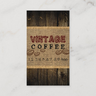 Carte De Visite Café Vintage