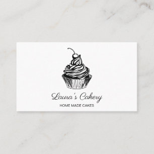 Carte De Visite Cakes Sweets Cupcake Bakery Girly Vintage Craft