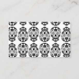 Carte De Visite Calavera sucre crâne bonbon_floral mexicaine calav