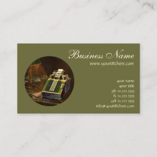 Carte De Visite Calculatrice comptable Comptometer Entreprise Vint