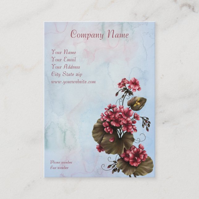 Carte de visite Calendrier de poche Flower Magic 2 (Devant)