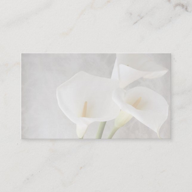carte de visite calla lilies (Devant)
