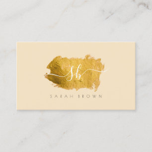 Carte De Visite Calligraphe artisan luxe trait de pinceau or