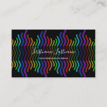 calligraphie Abstraite des ondes de couleur arc-en