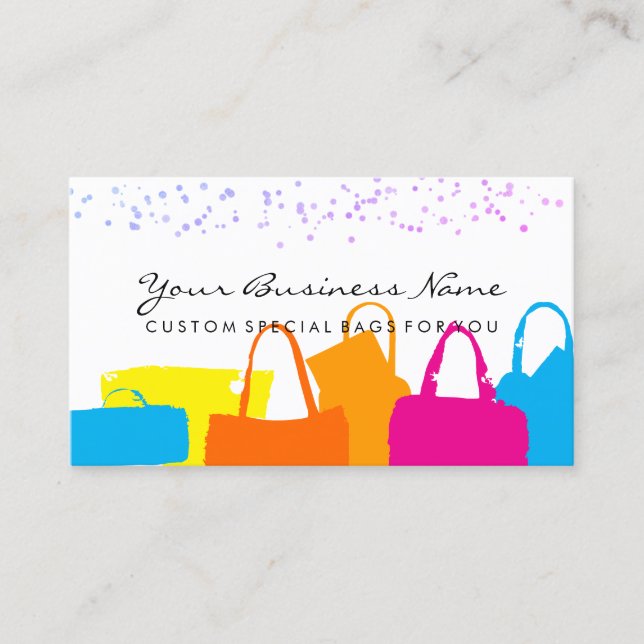 Carte De Visite Calligraphie Classy Fashion Consultant Sacs (Devant)
