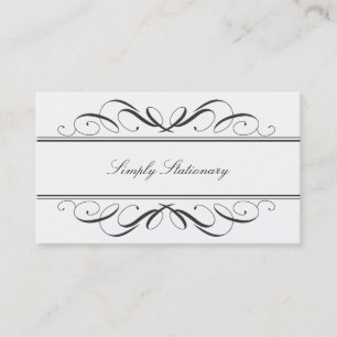 Carte De Visite Calligraphie simplement stationnaire