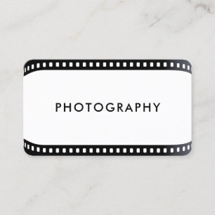 Carte De Visite Caméra à rouleaux de film photographe noir et blan