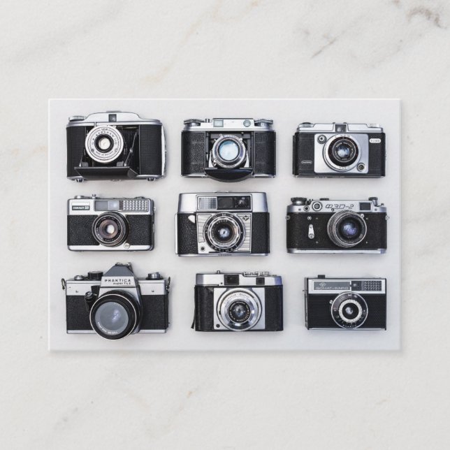 Carte De Visite Caméra vintage (Devant)