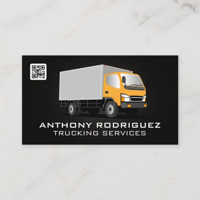 Carte De Visite Camion boîte de livraison | Transport (Devant)