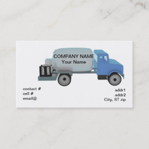 Carte De Visite Camion de distribution de propane