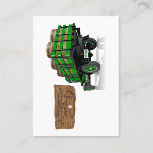 Carte De Visite Camion de Noël Saint Patrick Carton vintage