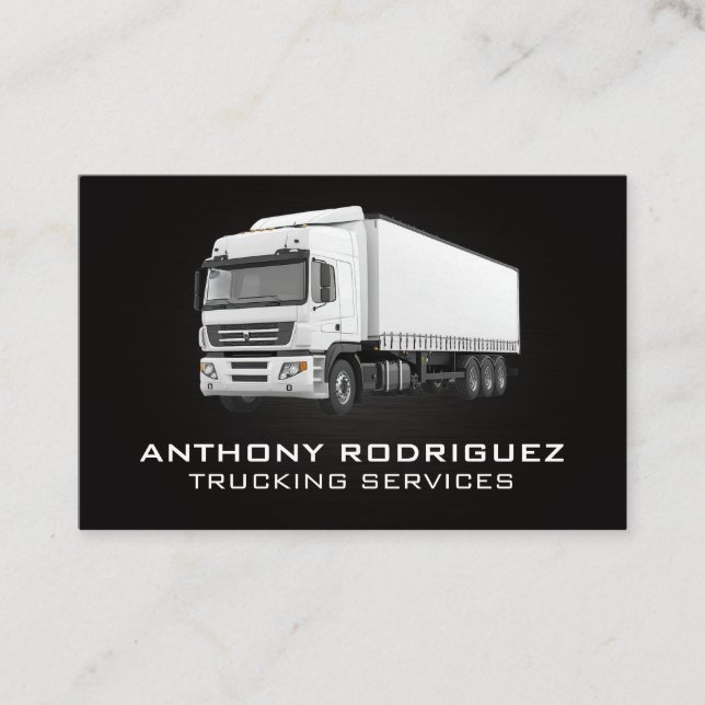 Carte De Visite Camion de travail | Livraisons et transport (Devant)
