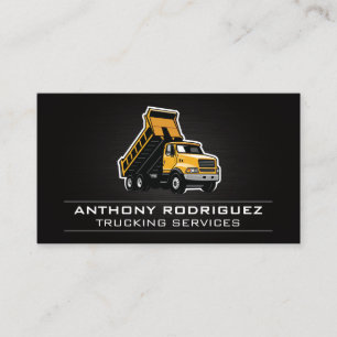 Carte De Visite Camion de vidange   Services de camionnage