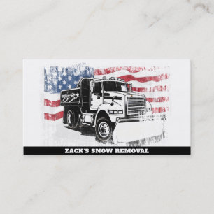 Carte De Visite *~* Camion d'enlèvement de neige AP74 Drapeau roug