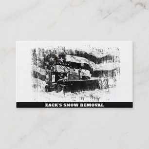 Carte De Visite *~* Camion d'enlèvement de neige AP74 Grunge