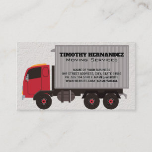 Carte De Visite Camion mobile   Véhicule industriel