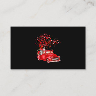 Carte De Visite Camion rouge husky  Valentine Butterfly Heart