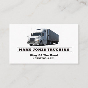 Carte De Visite Camionnage semi-routier de transport de camion