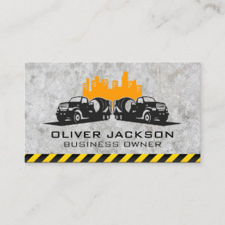 Carte De Visite Camions ciment | Ville | Construction
