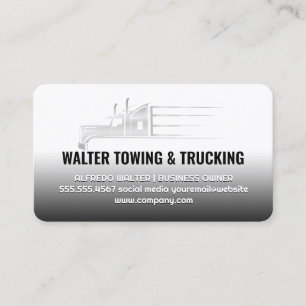 Carte De Visite Camions de travail Gros camion 18 roues
