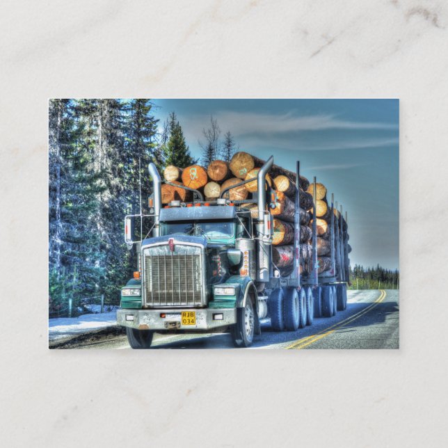 Carte De Visite Camions pour camions et camionneurs (Dos)