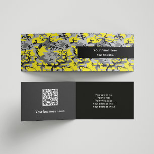 Carte De Visite Camo jaune et gris, Camouflage, Militaire, Armée