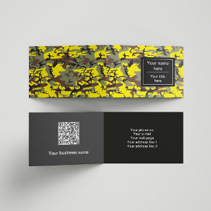 Carte De Visite Camo jaune et marron, Camouflage, Militaire, Armée