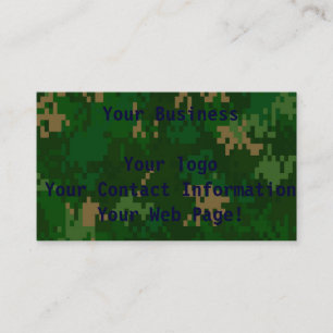 Carte De Visite Camo Woodland