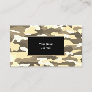 Carte De Visite Camouflage Désert