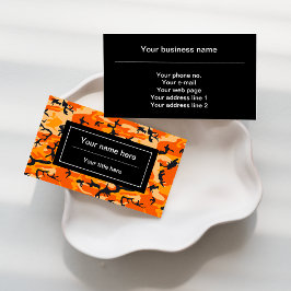 Carte De Visite Camouflage orange, Militaire, Armée