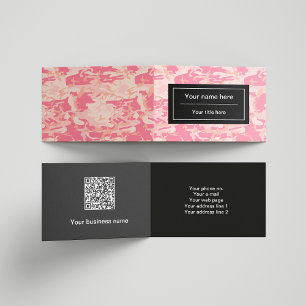 Carte De Visite Camouflage Rose, Camouflage, Militaire, Armée