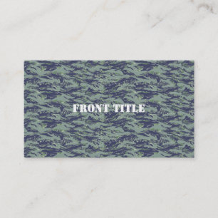 Carte De Visite Camouflage vert olive Tigerstripe