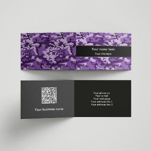 Carte De Visite Camouflage Violet, Camouflage, Militaire, Armée