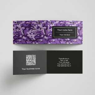 Carte De Visite Camouflage violet Motif, Militaire, Armée
