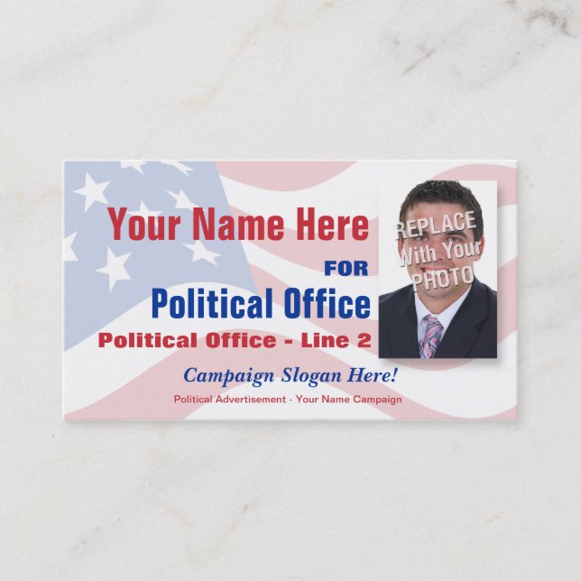 Carte De Visite Campagne électorale politique indépendante (Devant)