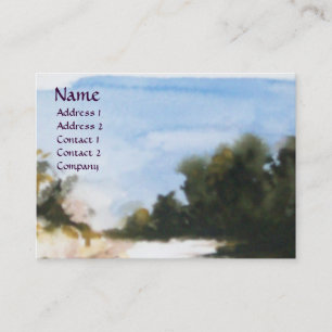 CARTE DE VISITE CAMPAGNE ENSOLEILLÉE EN TOSCANE