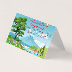 Carte De Visite Camping familial Summer Adventure Nature-Inspiré