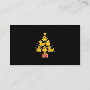 Carte De Visite Canard en caoutchouc Arbre de Noël Canard de Noël