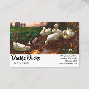 Carte De Visite Canards Drake vintages Et Canards Canards Animaux 