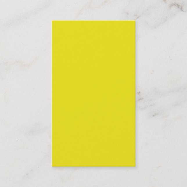 Carte De Visite Canary Jaune brillante mode Couleur Tendance 2014 (Devant)