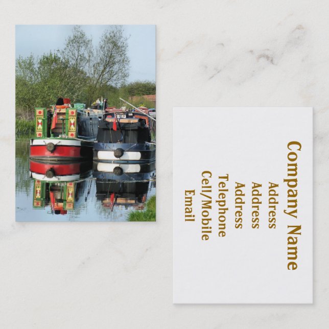 CARTE DE VISITE CANAUX (Devant / Derrière)