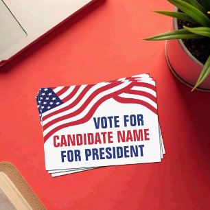 Carte De Visite Candidat politique personnalisé Campagne électoral