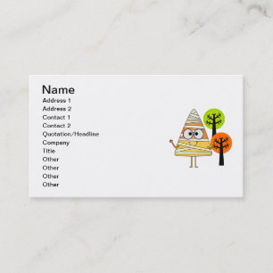 Carte De Visite Candy Corn maman Halloween