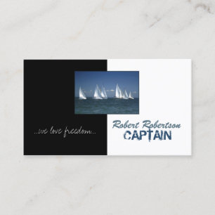 Carte De Visite Capitaine Ship Nautical Card de bateau à voile