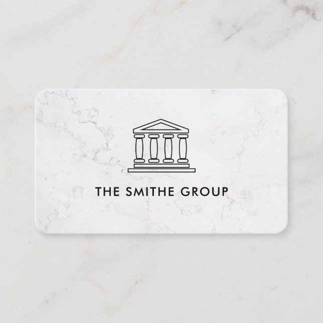 Carte De Visite Capital-risque | Entreprise | Marbre (Devant)