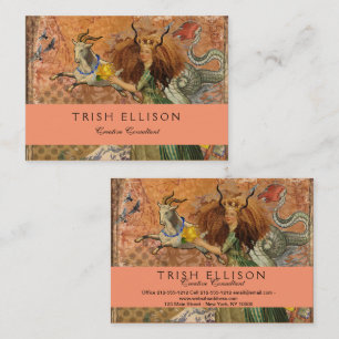 Carte De Visite Capricorn Femme Chèvre Whimsical Amusant
