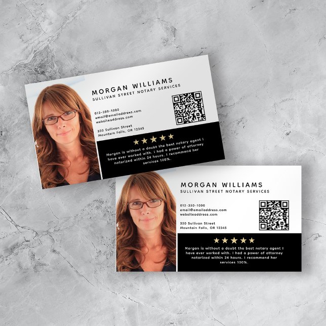 Carte De Visite Capture d'écran QR Code Examen Nota public (Créateur téléchargé)